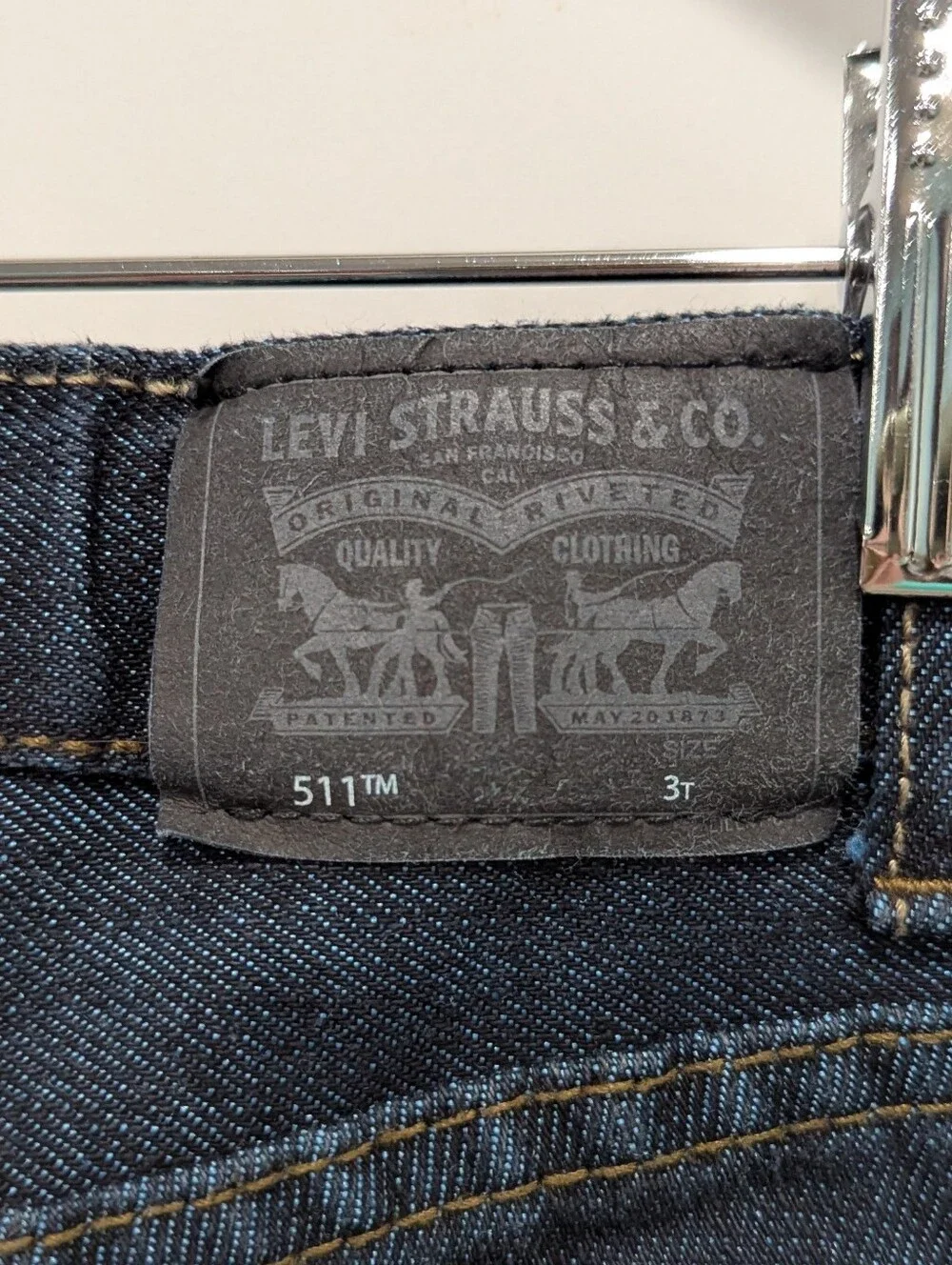 Levi's Kids 511 Slim Jeans Denim Dark Wash Pants Toddler Little Boy Size 3 3T